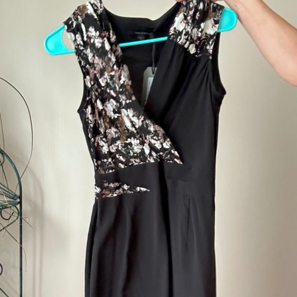 All Saints Azure Chase Dress in Night (Black) - Picture 2 of 5